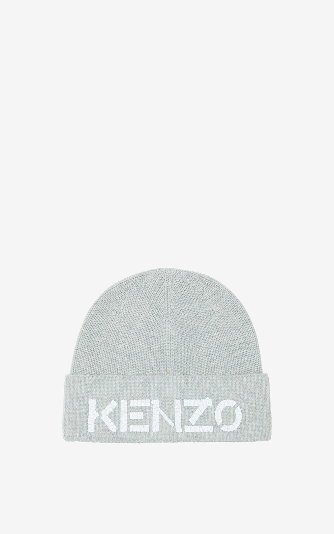 Gorro Kenzo Logo knit Hombre Gris BQG284059